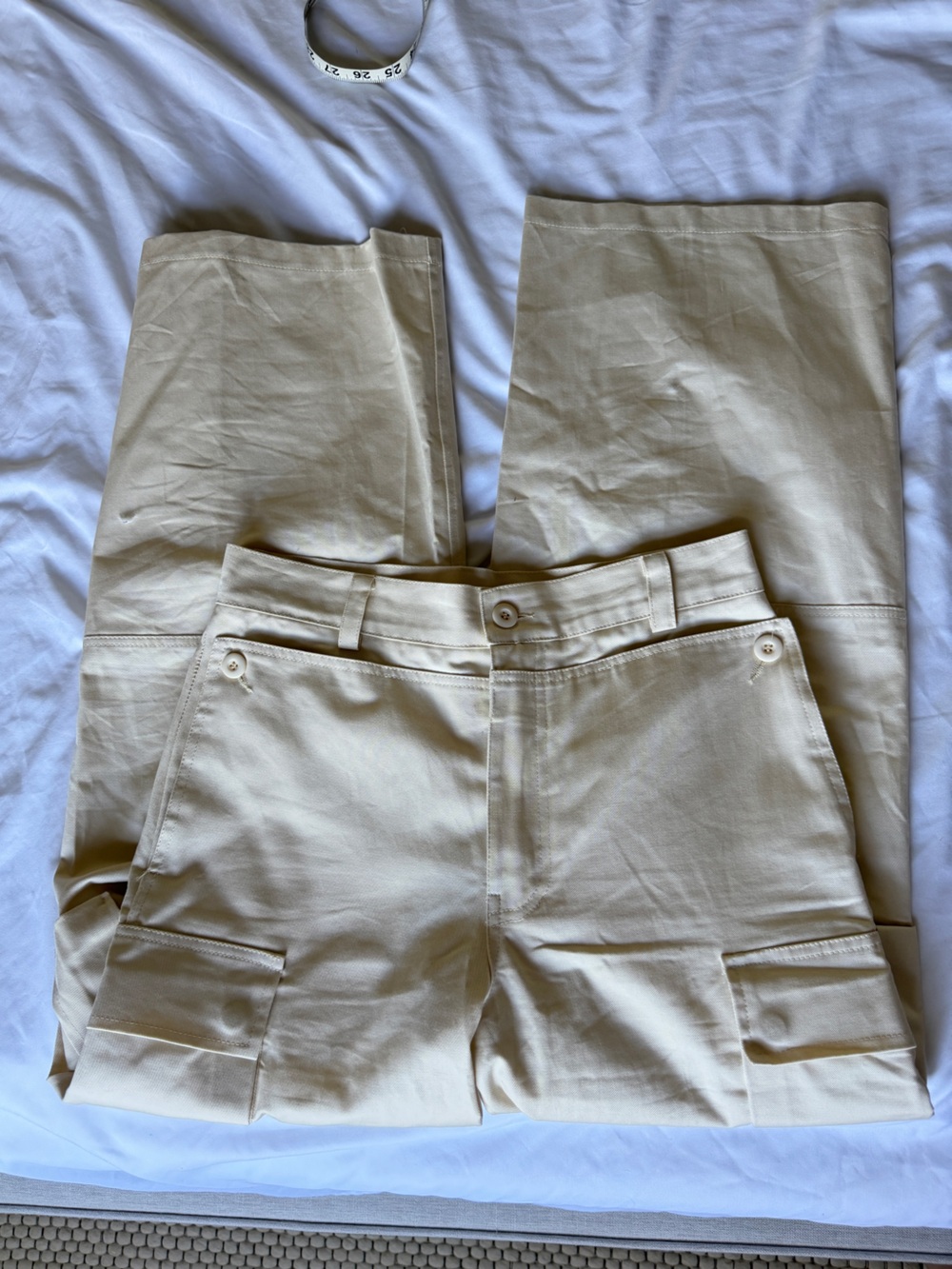 OAK + FORT Slim Cream Chino Pants